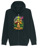 Magic Mushroom Alien Trippy Shroom Hanorac cu fermoar Unisex Connector