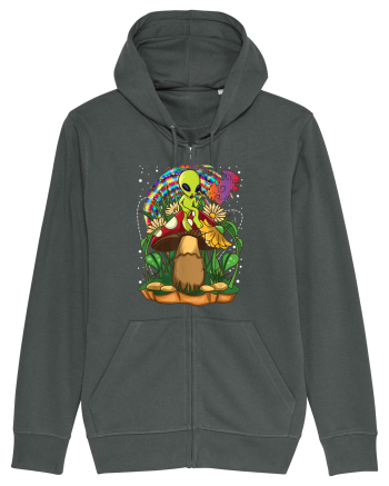 Magic Mushroom Alien Trippy Shroom Anthracite