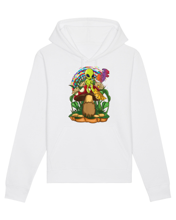 Magic Mushroom Alien Trippy Shroom White