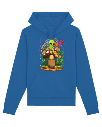 Magic Mushroom Alien Trippy Shroom Royal Blue
