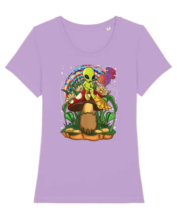 Magic Mushroom Alien Trippy Shroom Lavender Dawn