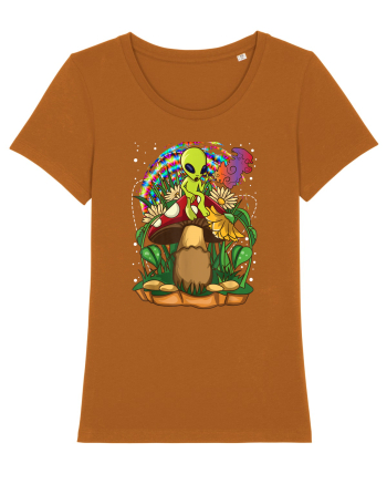 Magic Mushroom Alien Trippy Shroom Roasted Orange