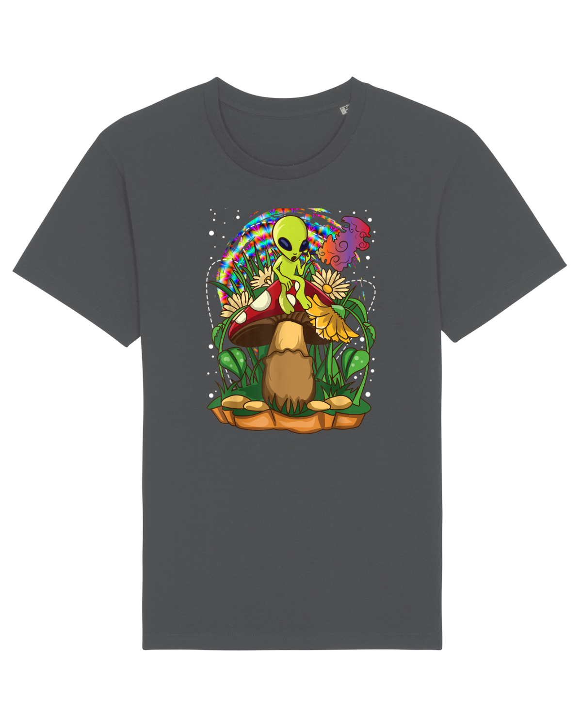 Tricou mânecă scurtă Unisex Rocker Anthracite