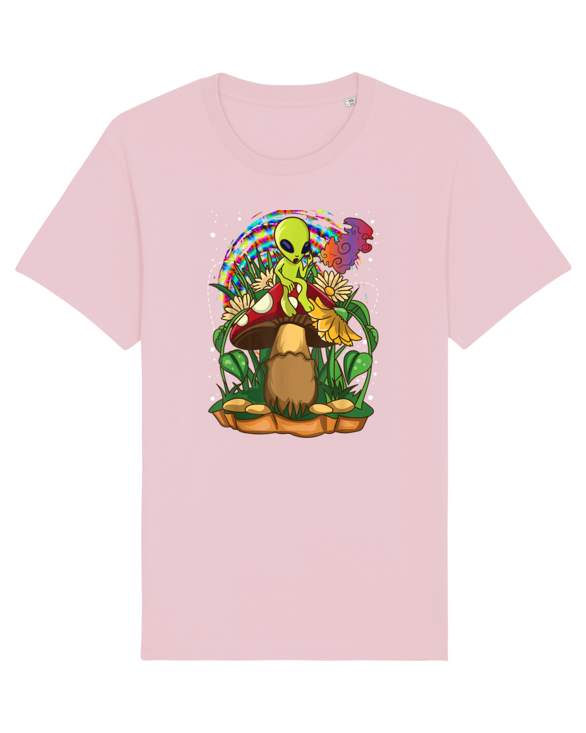 Tricou mânecă scurtă Unisex Rocker Cotton Pink