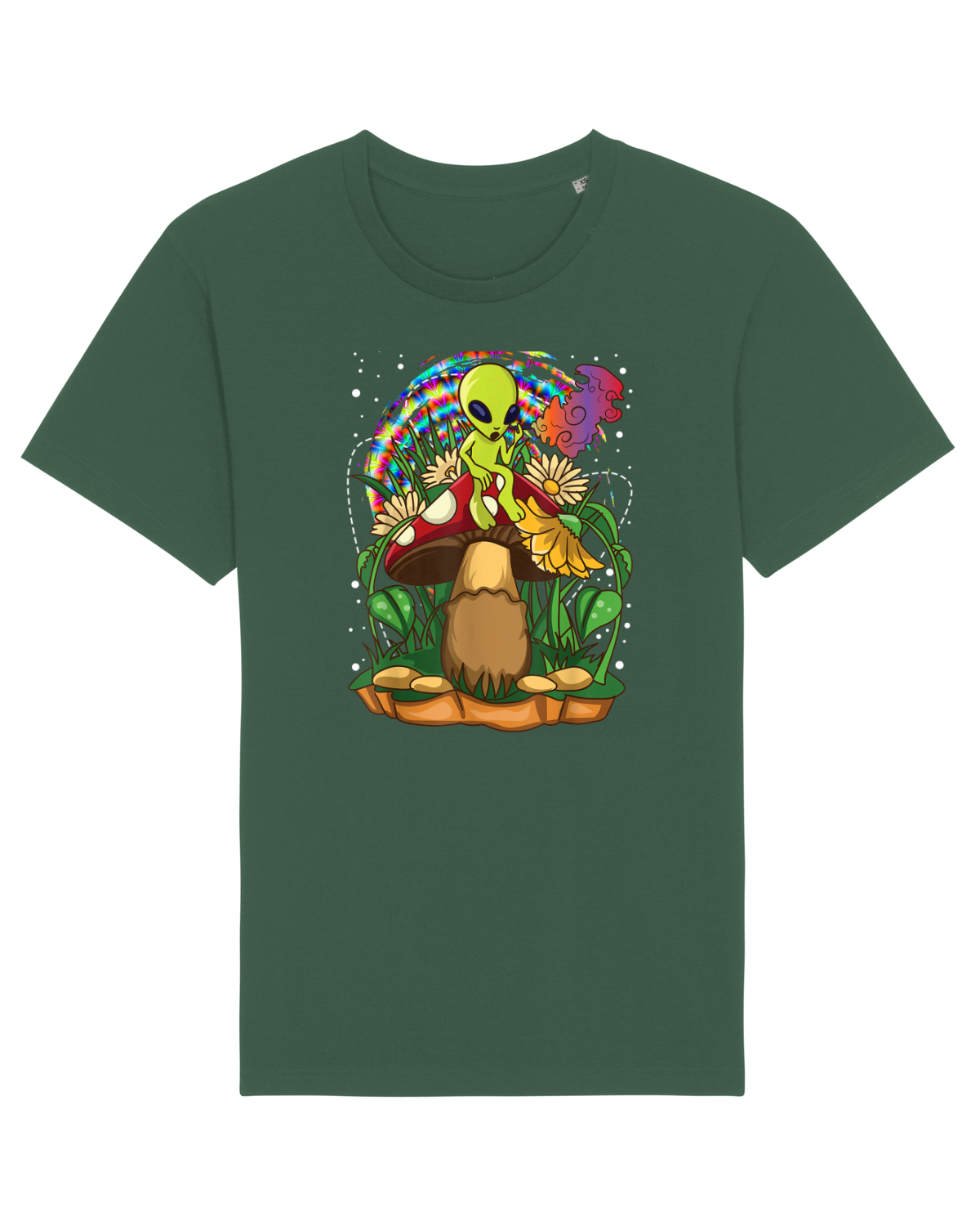 Tricou mânecă scurtă Unisex Rocker Bottle Green