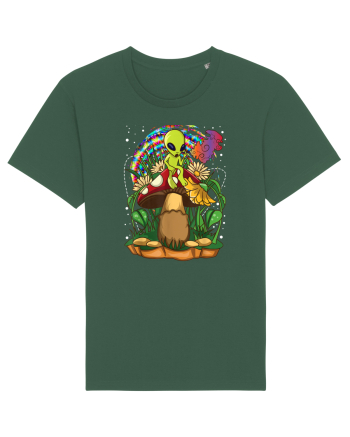 Magic Mushroom Alien Trippy Shroom Bottle Green