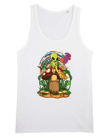 Magic Mushroom Alien Trippy Shroom White