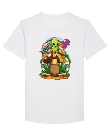 Magic Mushroom Alien Trippy Shroom White