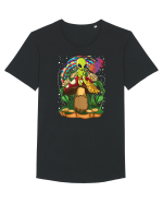 Magic Mushroom Alien Trippy Shroom Tricou mânecă scurtă guler larg Bărbat Skater