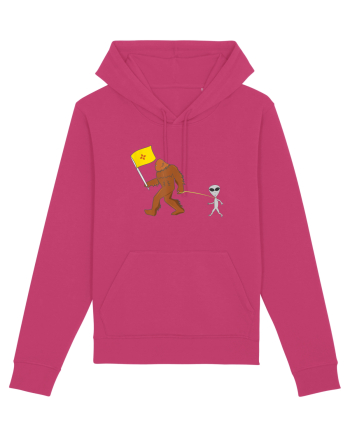 New Mexico Flag Bigfoot Walking Alien Raspberry