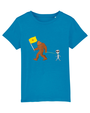 New Mexico Flag Bigfoot Walking Alien Azur