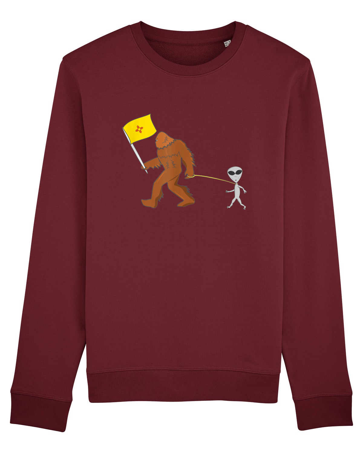 Bluză mânecă lungă Unisex Rise Burgundy