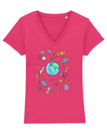 Outer Space UFO Rocket Raspberry