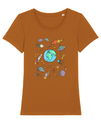 Outer Space UFO Rocket Roasted Orange