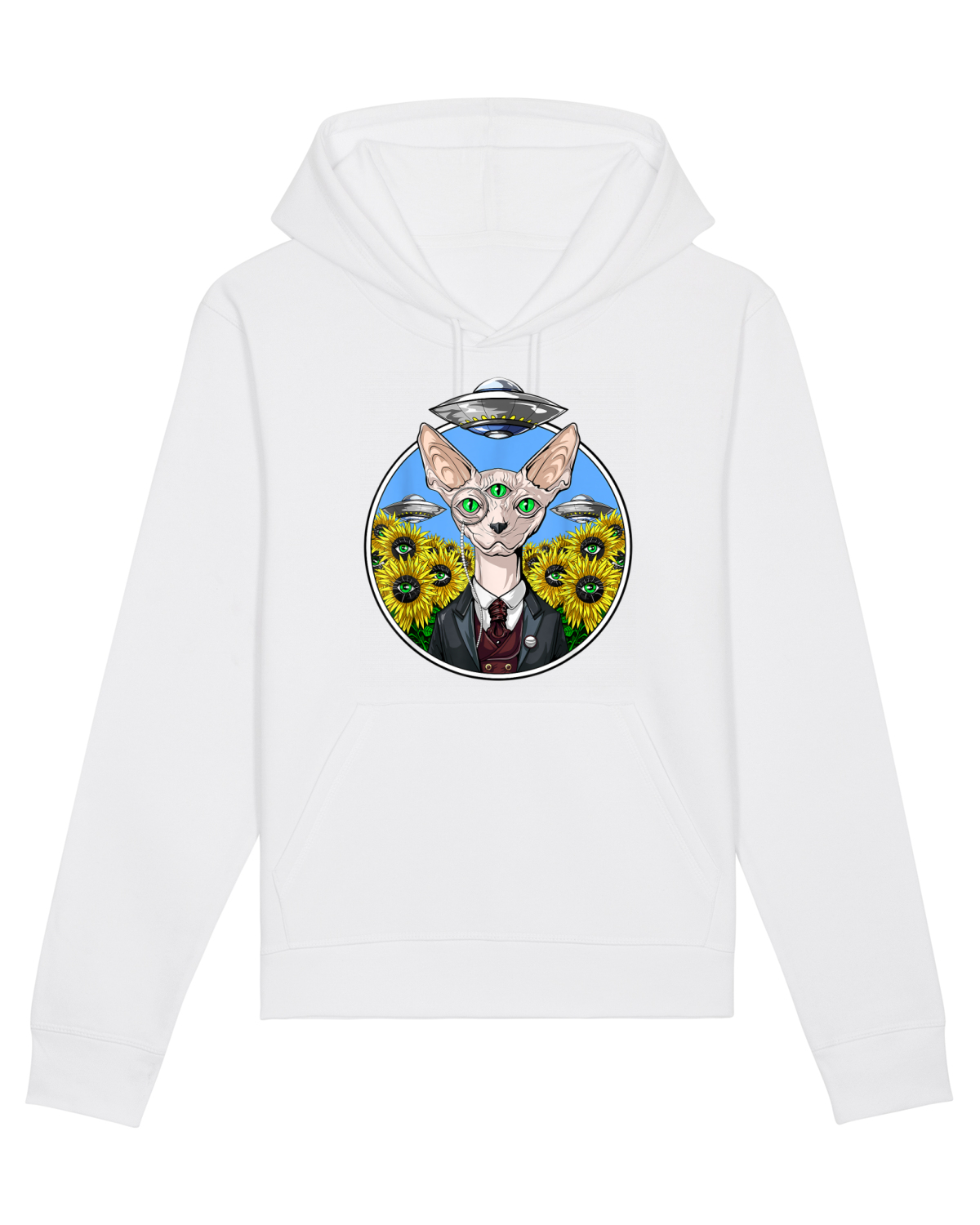 Hanorac Unisex Drummer White