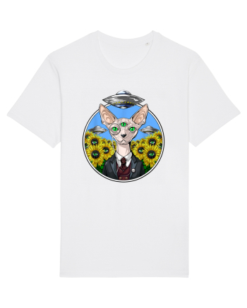 Psychedelic Hairless Sphynx Cat White