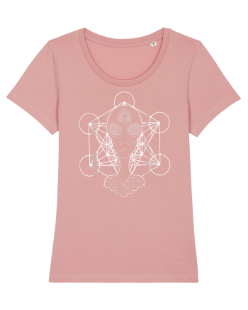 Psychedelic Sacred Geometry Alien Canyon Pink
