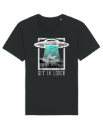 Retro Vintage Get In Loser Bigfoot Sasquatch Tricou mânecă scurtă Unisex Rocker