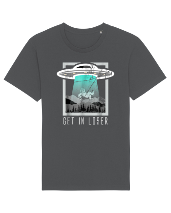 Retro Vintage Get In Loser Bigfoot Sasquatch Anthracite