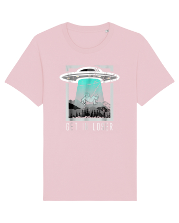 Retro Vintage Get In Loser Bigfoot Sasquatch Cotton Pink