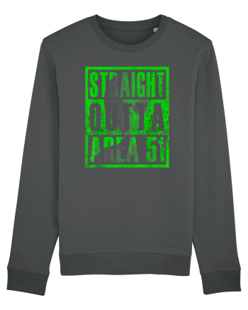 Straight Outta Area 51 Retro Vintage  Anthracite