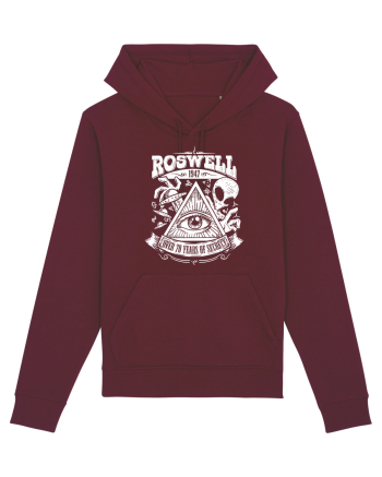 Roswell Alien Crash Burgundy