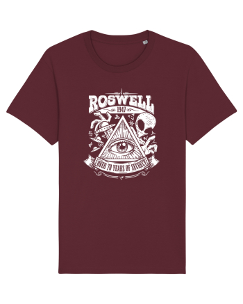 Roswell Alien Crash Burgundy