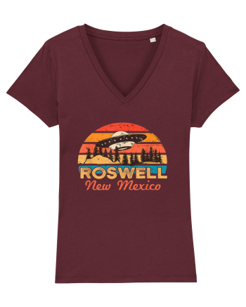 Roswell New Mexico Home of the Alien Crash Site Burgundy