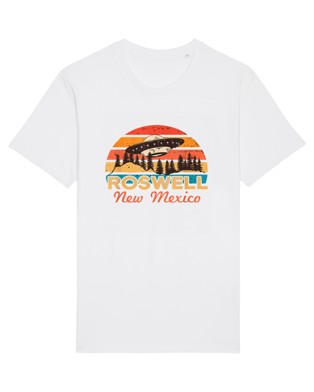Tricou mânecă scurtă Unisex Rocker White