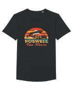 Roswell New Mexico Home of the Alien Crash Site Tricou mânecă scurtă guler larg Bărbat Skater