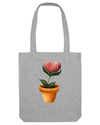 Flower of Heart Heather Grey