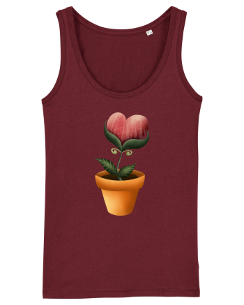 Flower of Heart Burgundy