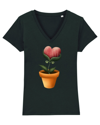 Flower of Heart Black