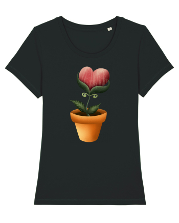 Flower of Heart Black