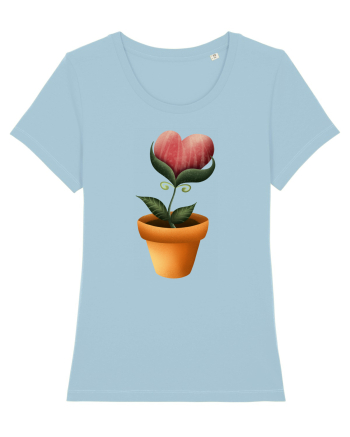 Flower of Heart Sky Blue