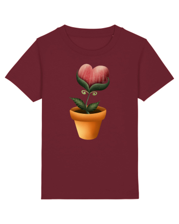 Flower of Heart Burgundy
