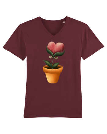 Flower of Heart Burgundy