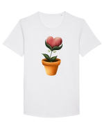 Flower of Heart Tricou mânecă scurtă guler larg Bărbat Skater