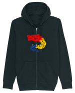 Simboluri dacice - Lupul 19. Hanorac cu fermoar Unisex Connector