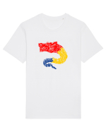 Simboluri dacice - Lupul 19. Tricou mânecă scurtă Unisex Rocker