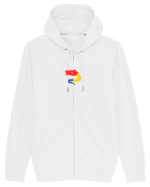 Simboluri dacice - Lupul 20. Hanorac cu fermoar Unisex Connector