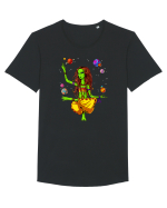 Space Alien Hippie Yoga Zen Meditation Psychedelic Tricou mânecă scurtă guler larg Bărbat Skater