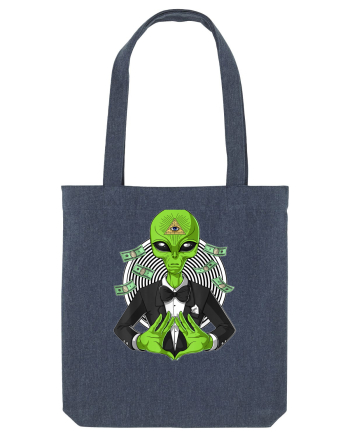 Space Alien Illuminati Occult UFO Conspiracy Midnight Blue