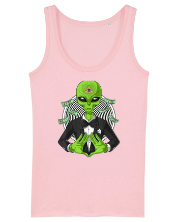 Space Alien Illuminati Occult UFO Conspiracy Cotton Pink