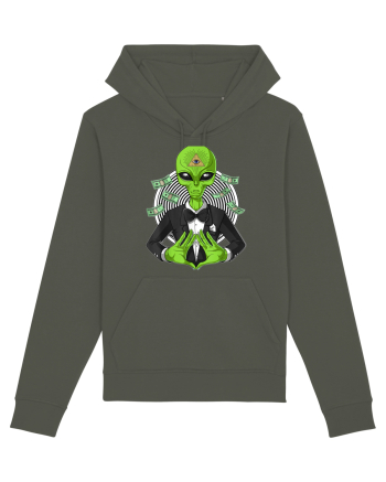 Space Alien Illuminati Occult UFO Conspiracy Khaki