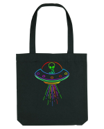 Space Alien UFO Neon Lights Rave Sacoșă textilă