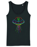 Space Alien UFO Neon Lights Rave Maiou Damă Dreamer