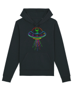 Space Alien UFO Neon Lights Rave Hanorac Unisex Drummer