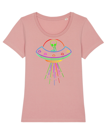 Space Alien UFO Neon Lights Rave Canyon Pink