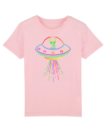 Space Alien UFO Neon Lights Rave Tricou mânecă scurtă  Copii Mini Creator